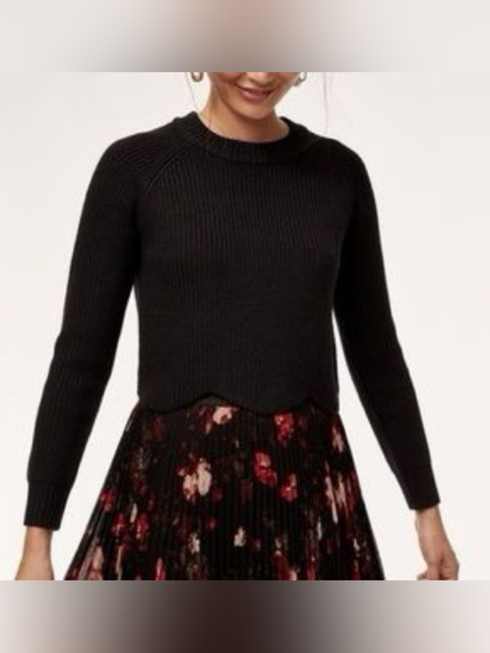 Wilfred Sardou Cropped Sweater L